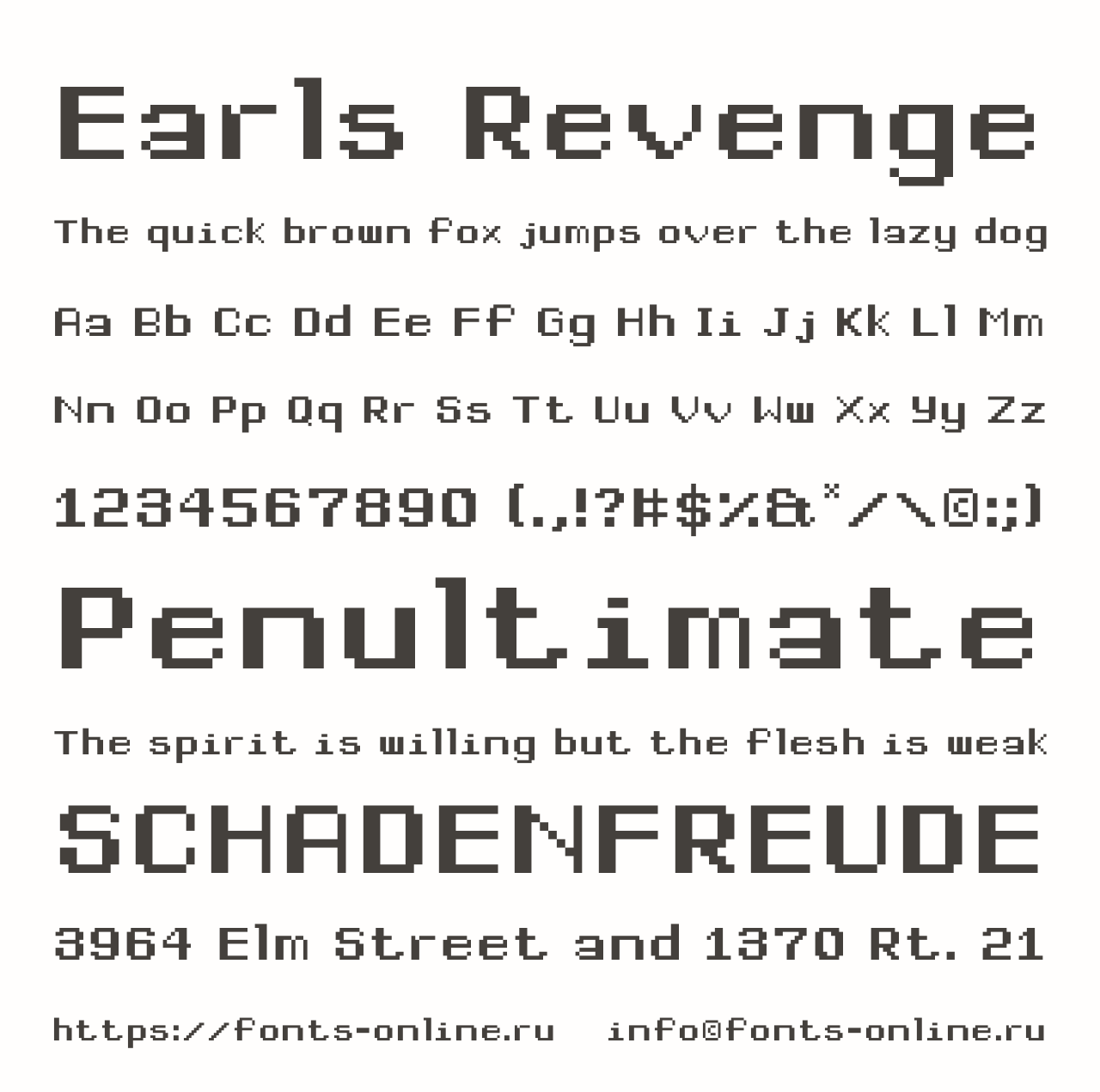Earls Revenge Free Font Download